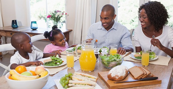 Black-Family-eating-together